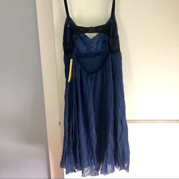 Alice + Olivia Caroline Empire Blue Cami Dress NWT - Picture 5 of 7